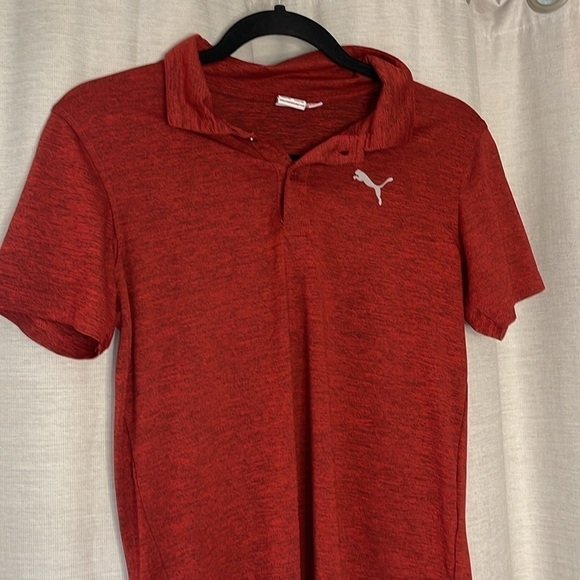 PUMA BOYS RED POLO {(M) - Picture 3 of 5